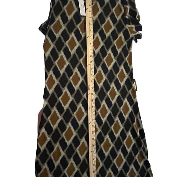 Ciel USA Geometric Pullover Diamond Long Sleeve Short Dress Sz Small S - Picture 10 of 10